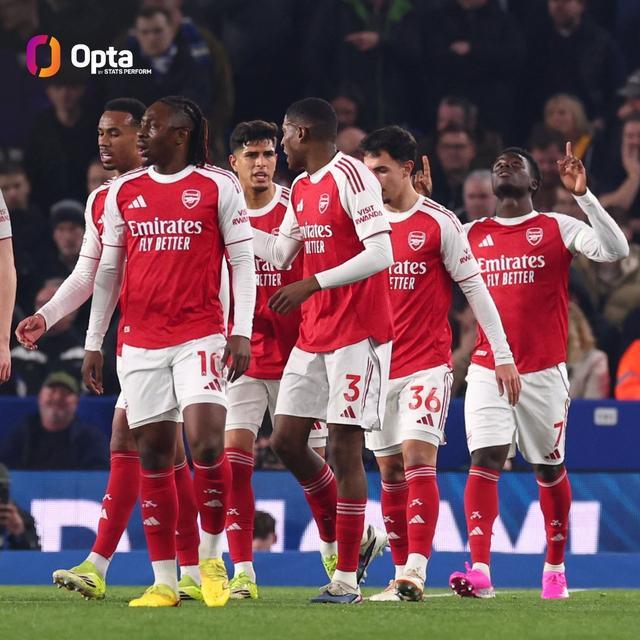 pp电子官网-阿森纳本赛季英超10次净胜1球，队史同期仅次于03/04赛季